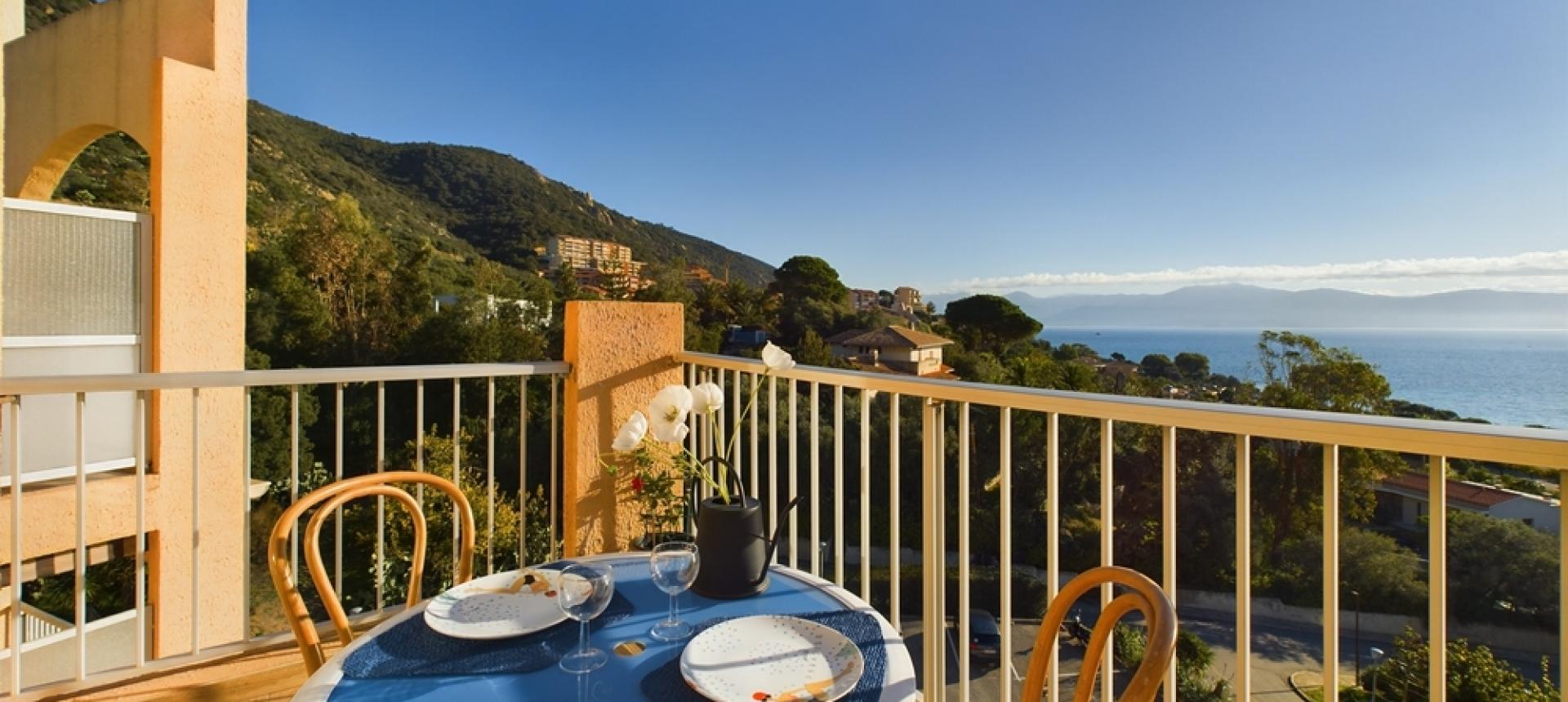 Studio vue mer à vendre à Ajaccio, Résidence du Scudo