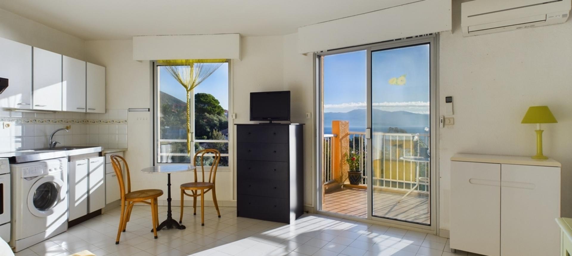 Studio vue mer à vendre à Ajaccio, Résidence du Scudo