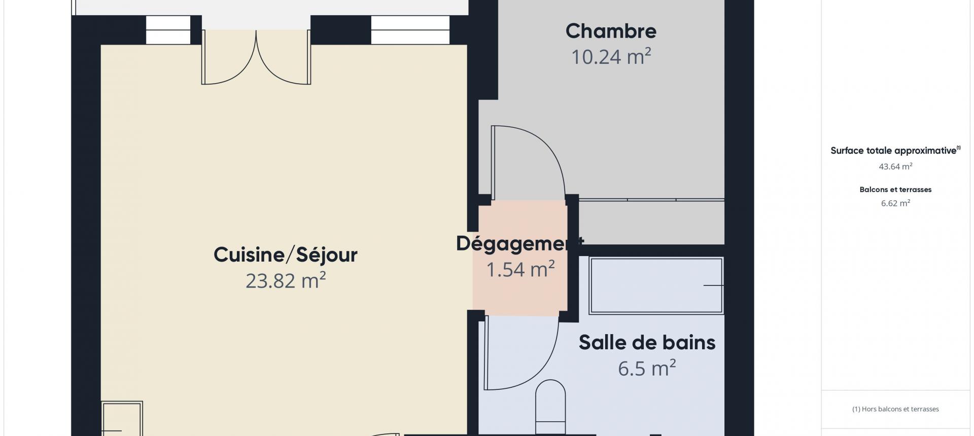 Appartement F2 à vendre à Ajaccio- Secteur Mezzavia